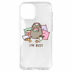 Чохол для iPhone 12 mini Pusheen I'm Busy  - FATLINE