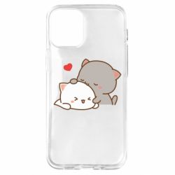 Чехол из раздела Кот Кот целует кошку для Apple iPhone 12 mini - FATLINE Чехол из раздела Кот Кот целует кошку для Apple iPhone 12 mini