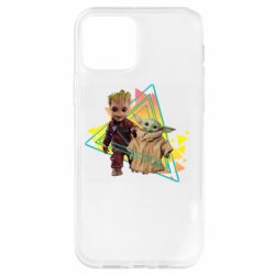 Чехол из раздела Стражи Галактики Baby yoda and baby groot для Apple iPhone 12 Pro