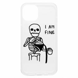 Чехол из раздела Черепа I'm Fine... для Apple iPhone 13 - FATLINE Чехол из раздела Черепа I'm Fine... для Apple iPhone 13