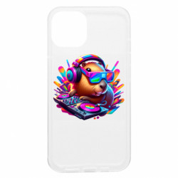 Чехол из раздела Авторские принты Капибара диджей для Apple iPhone 13 - FATLINE Чехол из раздела Авторские принты Капибара диджей для Apple iPhone 13