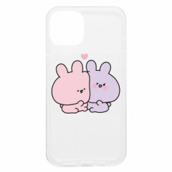 Чехол из раздела Заяц Милые зайцы обнимаются для Apple iPhone 13