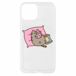 Чехол из раздела Pusheen Pusheen Chilling для Apple iPhone 13 mini - FATLINE Чехол из раздела Pusheen Pusheen Chilling для Apple iPhone 13 mini