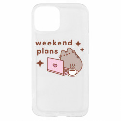 Чехол из раздела Pusheen Pusheen Weekend Plans для Apple iPhone 13 mini - FATLINE Чехол из раздела Pusheen Pusheen Weekend Plans для Apple iPhone 13 mini