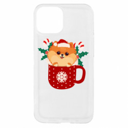 Чехол из раздела magic_forest Праздничный шпиц! для Apple iPhone 13 mini - FATLINE Чехол из раздела magic_forest Праздничный шпиц! для Apple iPhone 13 mini