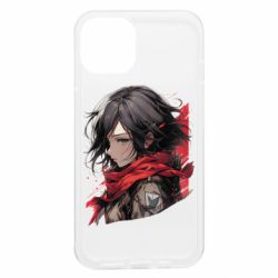 Чехол из раздела Атака на титанов портрет Микасы из Атаки титанов для Apple iPhone 13