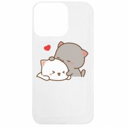 Чехол из раздела Кот Кот целует кошку для Apple iPhone 13 Pro - FATLINE Чехол из раздела Кот Кот целует кошку для Apple iPhone 13 Pro