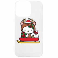 Чехол из раздела Hello Kitty Китти на санках для Apple iPhone 13 Pro - FATLINE Чехол из раздела Hello Kitty Китти на санках для Apple iPhone 13 Pro