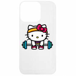 Чехол из раздела Hello Kitty Kitty`s GYM для Apple iPhone 13 Pro - FATLINE Чехол из раздела Hello Kitty Kitty`s GYM для Apple iPhone 13 Pro