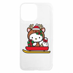 Чехол из раздела НОВЫЙ ГОД 2026 Китти на санках для Apple iPhone 13 Pro Max - FATLINE Чехол из раздела НОВЫЙ ГОД 2026 Китти на санках для Apple iPhone 13 Pro Max