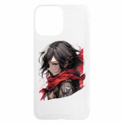 Чехол из раздела Атака на титанов портрет Микасы из Атаки титанов для Apple iPhone 13 Pro Max