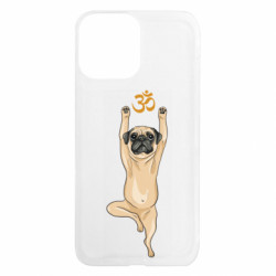 Чехол из раздела Мопс йога мопс в позе дерева для Apple iPhone 13 Pro Max - FATLINE Чехол из раздела Мопс йога мопс в позе дерева для Apple iPhone 13 Pro Max