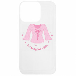 Чехол из раздела Авторские принты Розовая женская блузка для Apple iPhone 13 Pro - FATLINE Чехол из раздела Авторские принты Розовая женская блузка для Apple iPhone 13 Pro