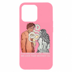 Чехол из раздела Голодные игры It is precisely the things we love that destroy us. для Apple iPhone 13 Pro - FATLINE Чехол из раздела Голодные игры It is precisely the things we love that destroy us. для Apple iPhone 13 Pro