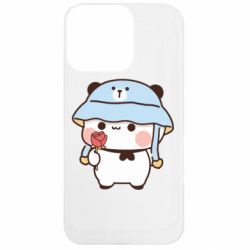 Чехол из раздела Bubu and Dudu Мишка с цветочком для Apple iPhone 13 Pro - FATLINE Чехол из раздела Bubu and Dudu Мишка с цветочком для Apple iPhone 13 Pro