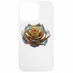 Чехол из раздела ShelganenOK Золотая перламутровая роза для Apple iPhone 13 Pro - FATLINE Чехол из раздела ShelganenOK Золотая перламутровая роза для Apple iPhone 13 Pro