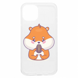 Чехол из раздела Хомяк Смешной грызун хомяк с семечкой для Apple iPhone 13