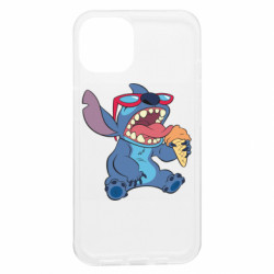 Чехол из раздела Лило и Стич Стич с мороженым для Apple iPhone 13 - FATLINE Чехол из раздела Лило и Стич Стич с мороженым для Apple iPhone 13