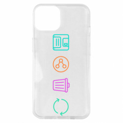 Чехол из раздела Авторские принты Цифровая Самсара: Сохранить - Поделиться - Удалить - Повторить для Apple iPhone 14 - FATLINE Чехол из раздела Авторские принты Цифровая Самсара: Сохранить - Поделиться - Удалить - Повторить для Apple iPhone 14