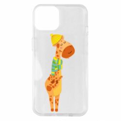 Чехол из раздела Времена года Giraffe in a scarf для Apple iPhone 14 - FATLINE Чехол из раздела Времена года Giraffe in a scarf для Apple iPhone 14