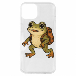 Чохол з розділу Авторські принти Hiking Frog для Apple iPhone 14 - FATLINE Чохол з розділу Авторські принти Hiking Frog для Apple iPhone 14
