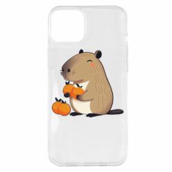 Чехол из раздела Капибара Капибара радуется апельсинам для Apple iPhone 14 Plus - FATLINE Чехол из раздела Капибара Капибара радуется апельсинам для Apple iPhone 14 Plus