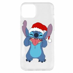 Чехол из раздела Лило и Стич Новогодний Стич для Apple iPhone 14 Plus - FATLINE Чехол из раздела Лило и Стич Новогодний Стич для Apple iPhone 14 Plus