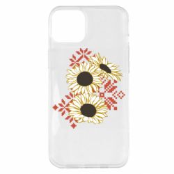 Чехол из раздела Авторские принты Подсолнухи с вышивкой для Apple iPhone 14 Plus - FATLINE Чехол из раздела Авторские принты Подсолнухи с вышивкой для Apple iPhone 14 Plus