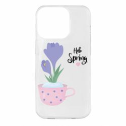 Чехол из раздела Цветы hello spring. Букет весенних крокусов для Apple iPhone 14 Pro - FATLINE Чехол из раздела Цветы hello spring. Букет весенних крокусов для Apple iPhone 14 Pro