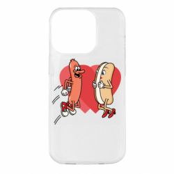 Чохол з розділу 14 Лютого Hot dog love для Apple iPhone 14 Pro - FATLINE Чохол з розділу 14 Лютого Hot dog love для Apple iPhone 14 Pro