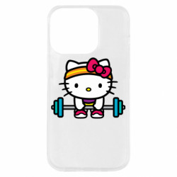 Чехол из раздела Hello Kitty Kitty`s GYM для Apple iPhone 14 Pro - FATLINE Чехол из раздела Hello Kitty Kitty`s GYM для Apple iPhone 14 Pro