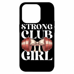 Чехол из раздела Девушкам Strong club girl для Apple iPhone 14 Pro - FATLINE Чехол из раздела Девушкам Strong club girl для Apple iPhone 14 Pro