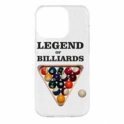 Чехол из раздела Бильярд Legend of Billiards для Apple iPhone 14 Pro - FATLINE Чехол из раздела Бильярд Legend of Billiards для Apple iPhone 14 Pro