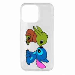 Чехол из раздела Star Wars Baby Yoda And Stitch для Apple iPhone 14 Pro Max - FATLINE Чехол из раздела Star Wars Baby Yoda And Stitch для Apple iPhone 14 Pro Max