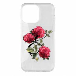 Чехол из раздела Авторские принты Буква Е с розами для Apple iPhone 14 Pro Max - FATLINE Чехол из раздела Авторские принты Буква Е с розами для Apple iPhone 14 Pro Max
