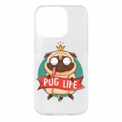Чехол из раздела Авторские принты Мопс король для Apple iPhone 14 Pro - FATLINE Чехол из раздела Авторские принты Мопс король для Apple iPhone 14 Pro