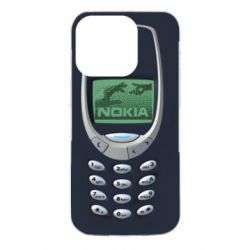 Чехол из раздела Old School Nokia 3310 для Apple iPhone 14 Pro - FATLINE Чехол из раздела Old School Nokia 3310 для Apple iPhone 14 Pro