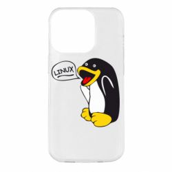 Чехол из раздела Linux Пингвин Линукс для Apple iPhone 14 Pro - FATLINE Чехол из раздела Linux Пингвин Линукс для Apple iPhone 14 Pro