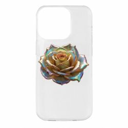 Чехол из раздела ShelganenOK Золотая перламутровая роза для Apple iPhone 14 Pro - FATLINE Чехол из раздела ShelganenOK Золотая перламутровая роза для Apple iPhone 14 Pro