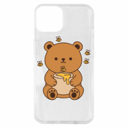 Чехол из раздела Авторские принты Медвежонок обнимает горшок меда для Apple iPhone 14 - FATLINE Чехол из раздела Авторские принты Медвежонок обнимает горшок меда для Apple iPhone 14