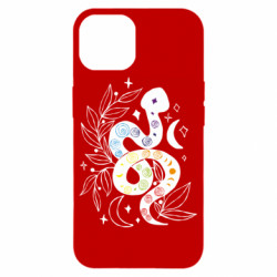 Чехол из раздела Авторские принты Змея Кундалини с цветами чакрами для Apple iPhone 14 - FATLINE Чехол из раздела Авторские принты Змея Кундалини с цветами чакрами для Apple iPhone 14