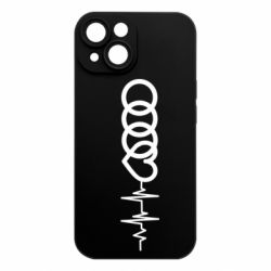 Чехол из раздела Автомобилистам Audi heart rate для Apple iPhone 15 - FATLINE Чехол из раздела Автомобилистам Audi heart rate для Apple iPhone 15