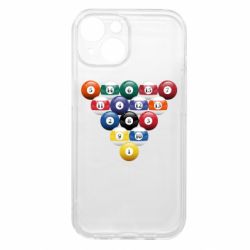 Чехол из раздела Бильярд Бильярдные шары для Apple iPhone 15 - FATLINE Чехол из раздела Бильярд Бильярдные шары для Apple iPhone 15