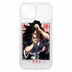 Чехол из раздела Demon Slayer KOKUSHIBO для Apple iPhone 15 - FATLINE Чехол из раздела Demon Slayer KOKUSHIBO для Apple iPhone 15