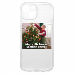 Чехол из раздела Один дома Merry Christmas Ya Filthy Animal для Apple iPhone 15 - FATLINE Чехол из раздела Один дома Merry Christmas Ya Filthy Animal для Apple iPhone 15