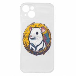 Чехол из раздела Bohdan Myroshnyk Белая крыса для Apple iPhone 15 Plus - FATLINE Чехол из раздела Bohdan Myroshnyk Белая крыса для Apple iPhone 15 Plus