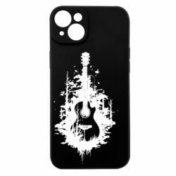 Чехол из раздела Музыка Гитара в лесу для Apple iPhone 15 Plus - FATLINE Чехол из раздела Музыка Гитара в лесу для Apple iPhone 15 Plus