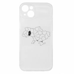 Чехол из раздела Хмельницкий Хмельницкий на карте Украины для Apple iPhone 15 Plus - FATLINE Чехол из раздела Хмельницкий Хмельницкий на карте Украины для Apple iPhone 15 Plus