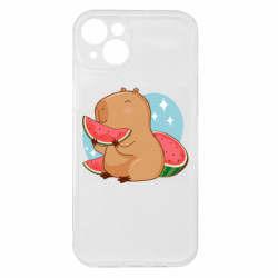 Чехол из раздела magic_forest Капибара с арбузом для Apple iPhone 15 Plus - FATLINE Чехол из раздела magic_forest Капибара с арбузом для Apple iPhone 15 Plus
