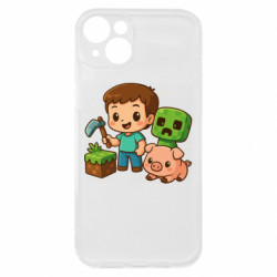 Чохол з розділу Minecraft Minecraft game steve для Apple iPhone 15 Plus - FATLINE Чохол з розділу Minecraft Minecraft game steve для Apple iPhone 15 Plus